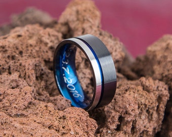 anello uomo acciaio inox con pietra - Acquista anello uomo acciaio inox