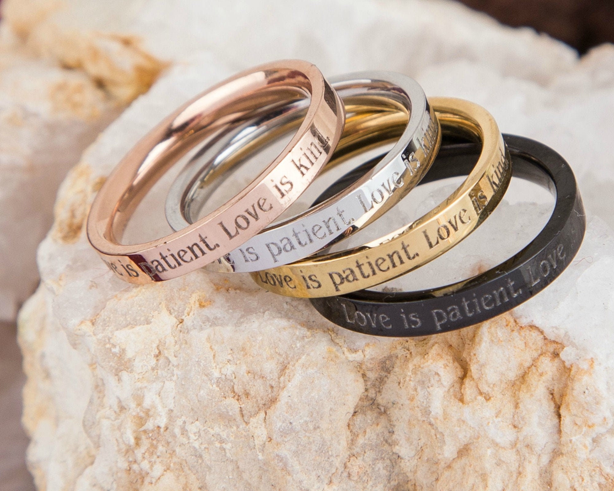 Love is patient best sale ring