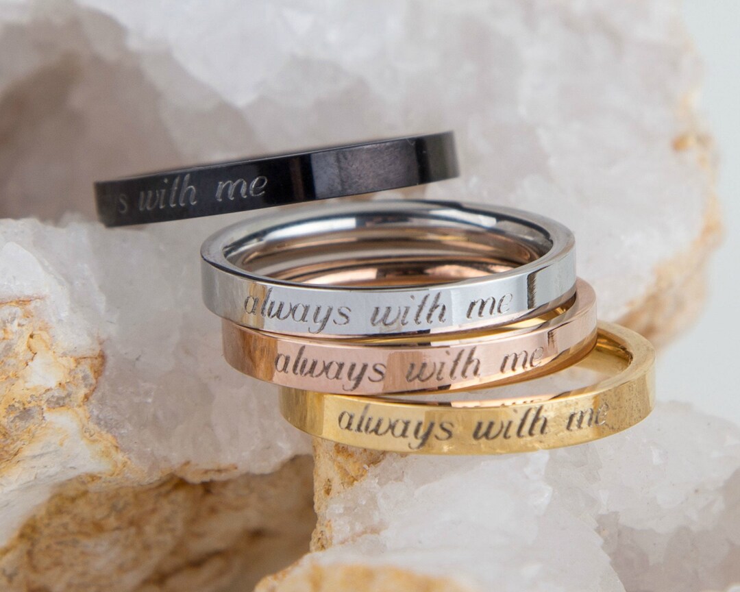 Memorial Ring, Always With Me Ring, Memorial Thin Ring Gift ...