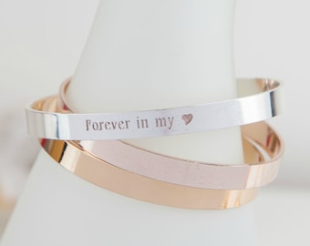 Herdenkingssieraden, armband voor altijd in mijn hart, herdenkingsarmbandcadeau, gepersonaliseerde herdenking, rouwverwerking, rouwverwerking, familieverlies