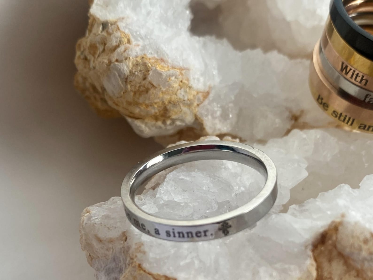 The Jesus Prayer Ring, Religious Jewelry, Christian Orthodox Prayer ...
