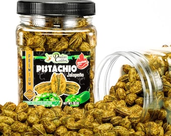 Jalapeno Pistachios | Premium | Family size | 16 oz (1 lb)