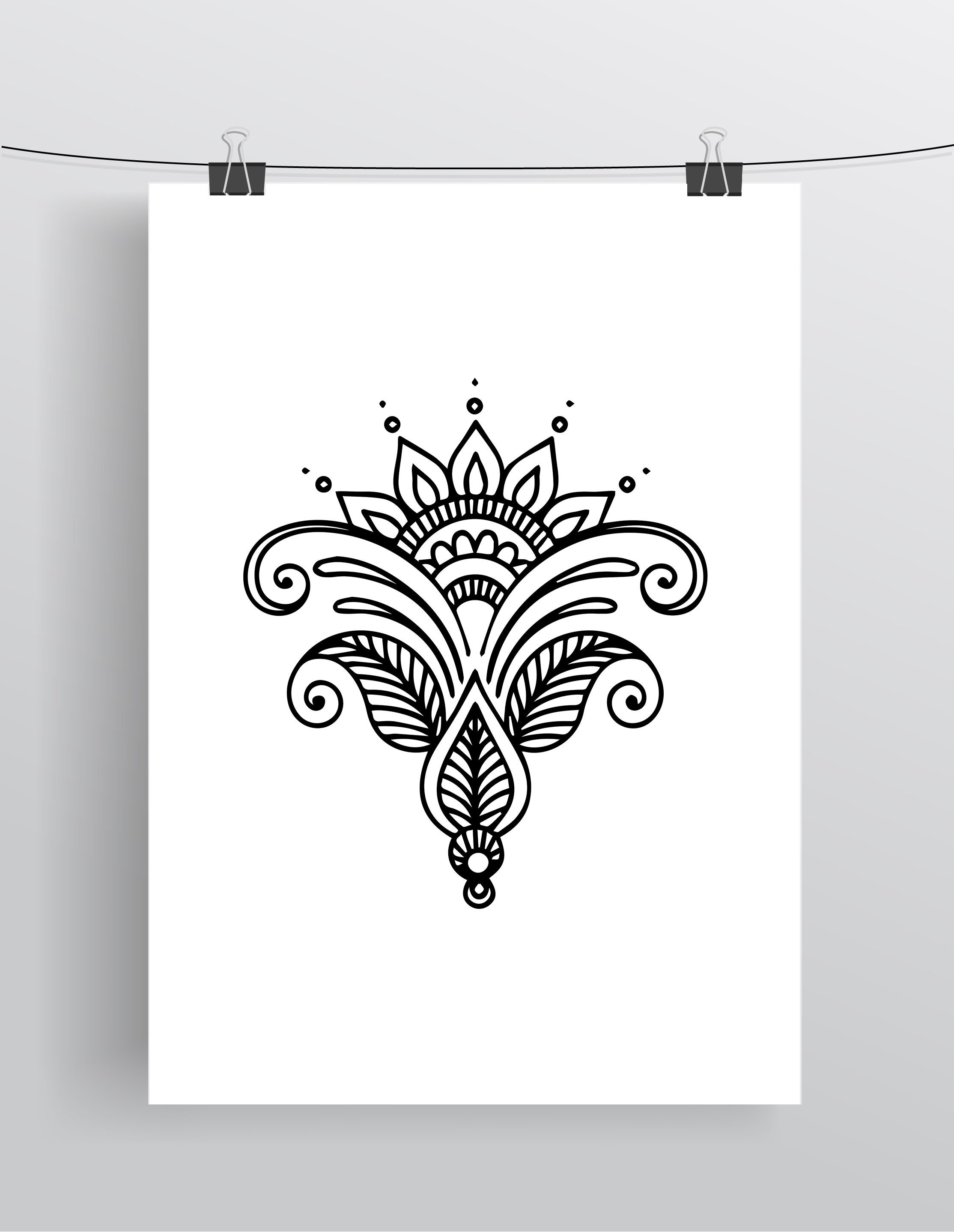 Massage Therapist Henna Tattoo Hand Lotus Art Poster  Zazzle  Henna tattoo  hand Henna tattoo Lotus art