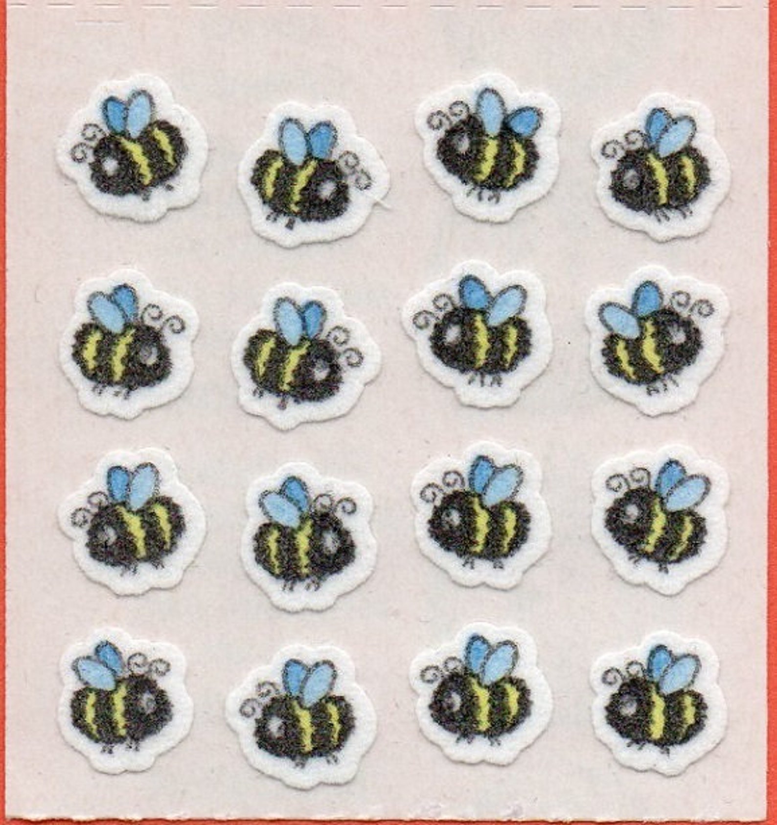 Fuzzy Stickers by Sandylion the Birds and the Bees Yes Etsy