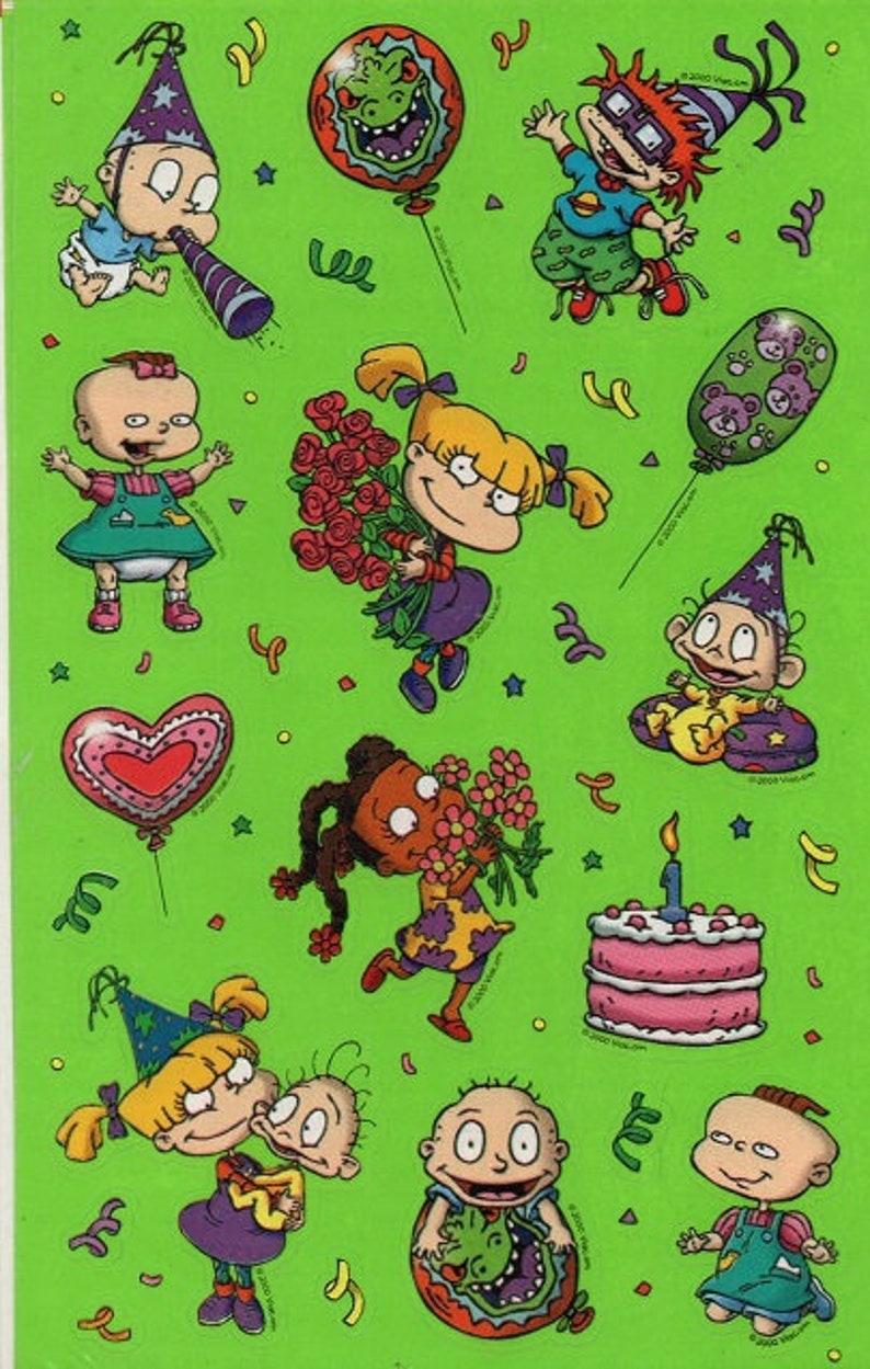 RUGRATS Super Birthday Party Stickers by Sandylion All the - Etsy