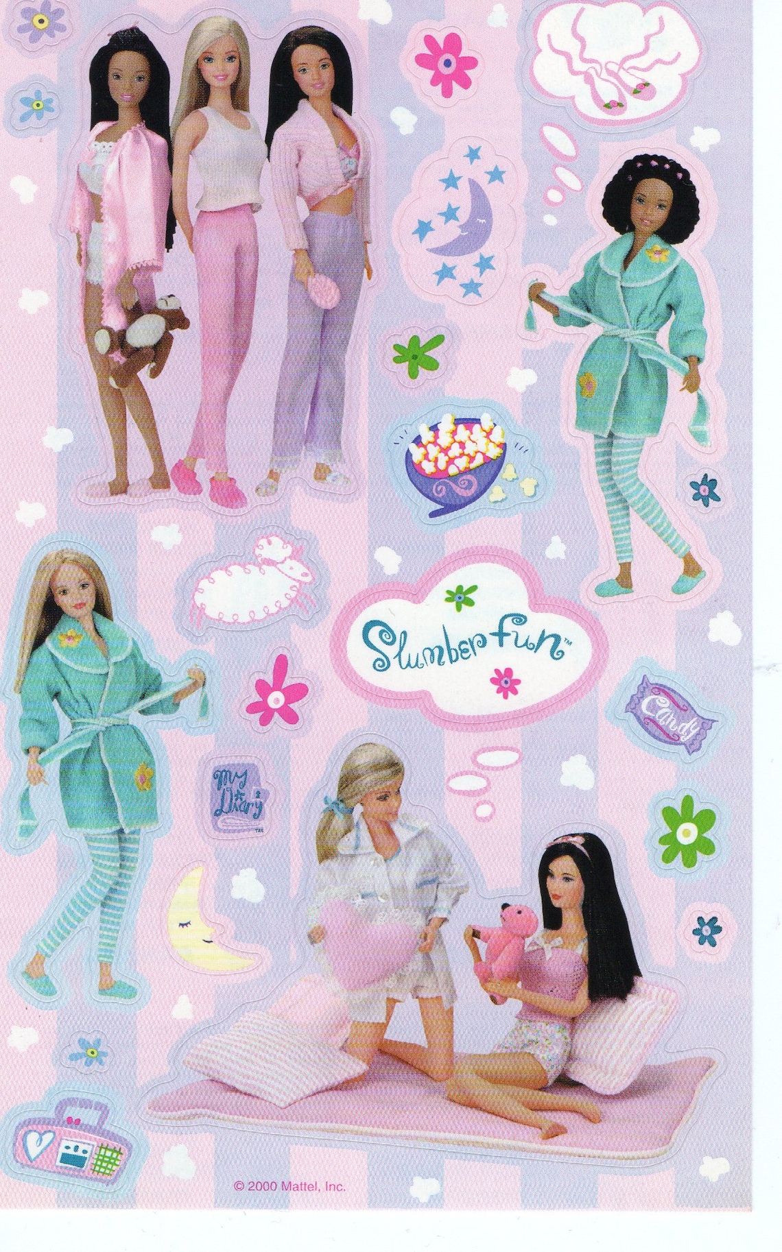 Barbie Large Sheet Stickers by Sandylion Barbie's Girl | Etsy