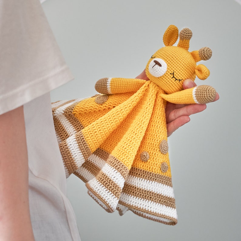 Crochet Lovey Pattern Crochet Giraffe Security Blanket Etsy