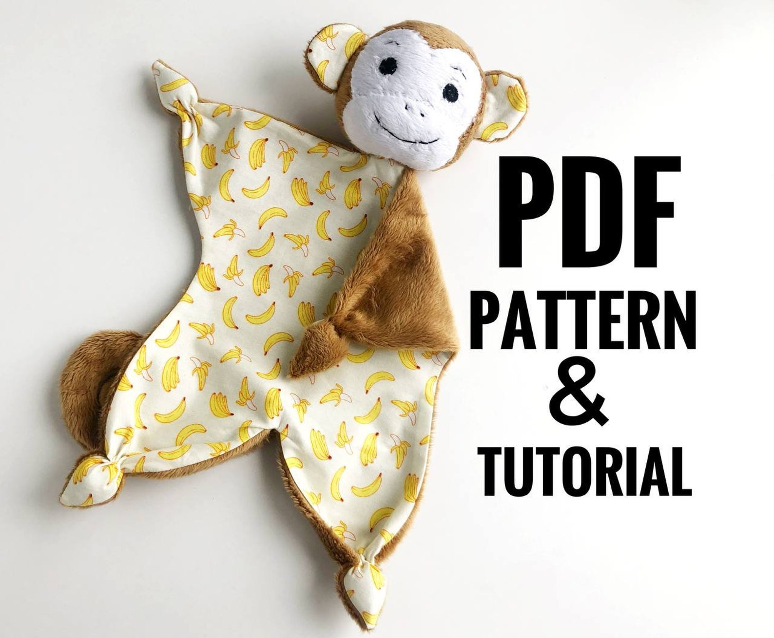 PDF Baby Lovey Sewing Pattern Monkey Lovey Sewing Pattern Etsy