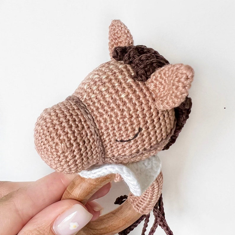 Crochet Horse Rattle Pattern Amigurumi Horse Cute Crochet Etsy