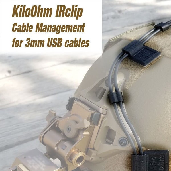 IRclip, cable management for helmets