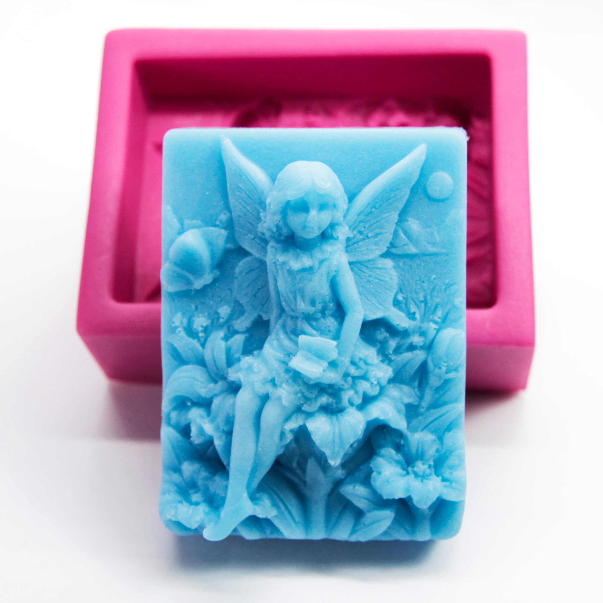 Fairy silicone soap mold S018 flower soap mold silicone Etsy