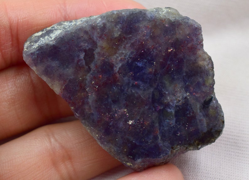 Attractive Bloodshot Iolite Sunstone Slab 60X44X11 MM 180 Carats With Multi Glitters Sparkling Iolite Sunstone Raw Iolite crystal jewelry...Attractive Bloodshot Iolite Sunstone Slab 60X44X11 MM 180 Carats With Multi Glitters Sparkling Iolite Sunstone Raw Iolite crystal jewelry...
