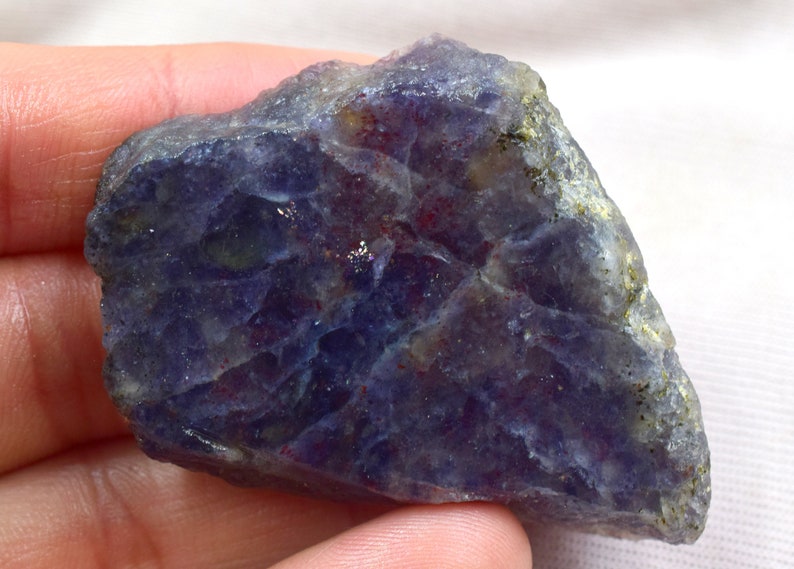 Attractive Bloodshot Iolite Sunstone Slab 60X44X11 MM 180 Carats With Multi Glitters Sparkling Iolite Sunstone Raw Iolite crystal jewelry...