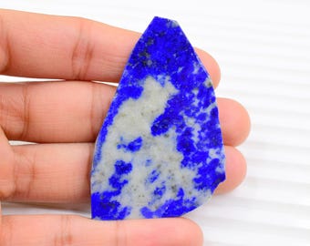 Atractiva rodaja de lapislázuli: figura de pájaro, decoración de cristal curativo azul real.