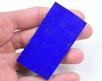 Losa de lapislázuli azul real, 5 x 36 x 66 mm, con hojuelas de oro, para la fabricación de joyas.