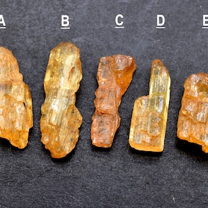Raw Imperial Topaz Gemstone: Freeform Rough Crystal for Jewelry Making