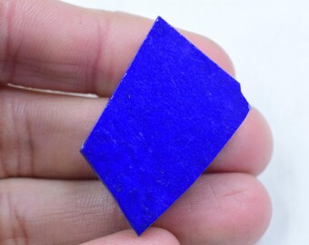 Losa de lapislázuli azul océano, 7x22x31 mm, con hojuelas de oro, para la fabricación de joyas.