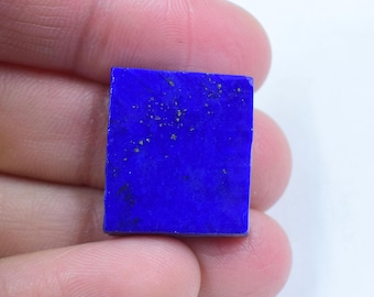 Losa de lapislázuli azul real, hojuelas de oro, piedra preciosa suelta