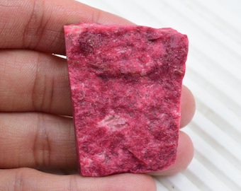 Raw Pink Thulite Gemstone: 137.6 Ct Norwegian Crystal - Etsy