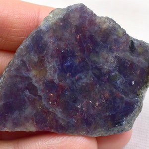 Beautiful Bloodshot Iolite Sunstone Slab 60X44X11 MM 210Carats With Multi Glitters Sparkling Iolite Sunstone Raw Iolite crystal jewelry