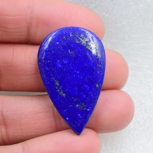 Royal Blue Lapis Lazuli Cabochon: 39.05 CT, 35x22x5MM Natural Gemstone
