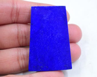 Losa de lapislázuli azul océano, 7x32x47 mm, con hojuelas de oro, para la fabricación de joyas.