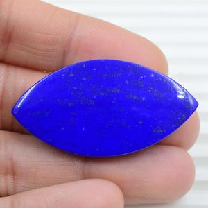 Royal Blue Lapis Lazuli Cabochon: 60.00 CT Marquise Gemstone