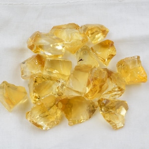 AAA Citrine Rough Crystal Chips: Bulk Gemstone for Jewelry Making
