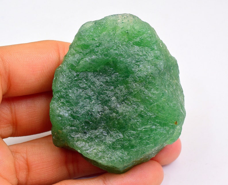 Natural Green Strawberry Raw Gemstone Dar Green Colour Strawberry Quartz Rough Gemstone Beautiful Strawberry Raw Gemstone For Jewelry Making image 1