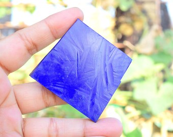 Losa de lapislázuli azul real: Rebanada de piedra preciosa afgana en bruto