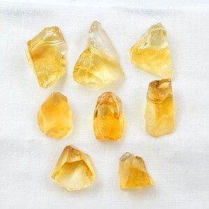 AAA Citrine Rough Crystal Chips: Raw Gemstone for Jewelry Making