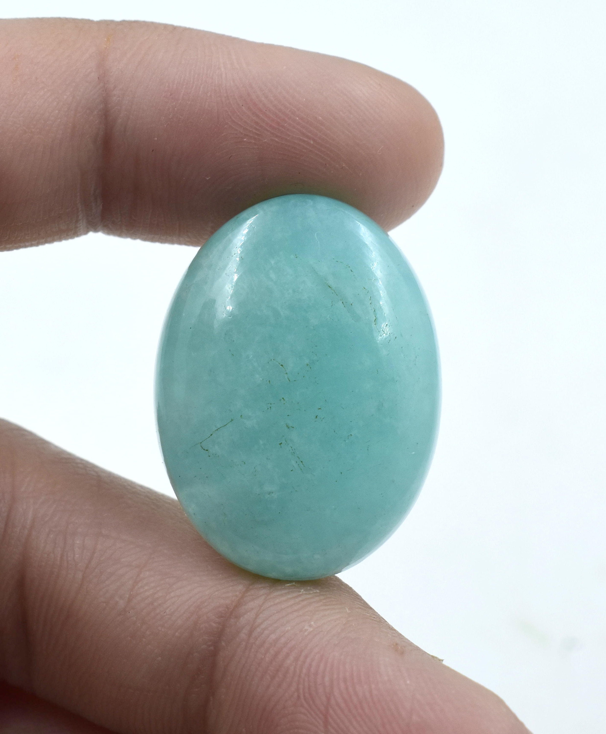 Amazonite Crystal Natural Blue Amazonite Semiprecious Etsy