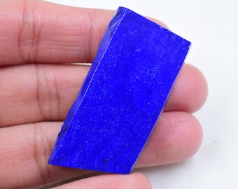 Losa de lapislázuli azul océano, 9x24x48 mm, con hojuelas de oro, para la fabricación de joyas.