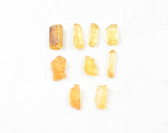 Natural Imperial Topaz Rough Lot: Raw Gemstone Crystals, Brazil