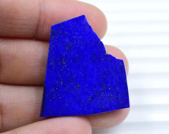 Lámina de lapislázuli brillante: Losa de gema azul real de 59,6 ct