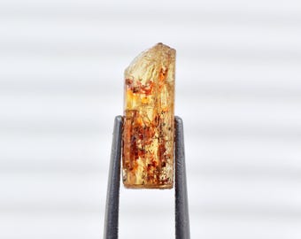 Natural Imperial Topaz Rough: 3.8 Cts Raw Gemstone, Brazil Origin