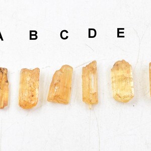 Alluring Imperial Topaz Raw Gemstone: Golden Orange Crystal for Jewelry Making