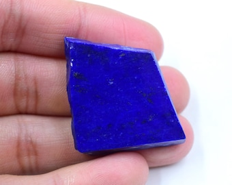 Lámina de lapislázuli azul real: losa de gema de 75 ct para la fabricación de joyas.