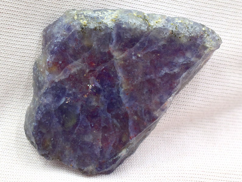 Beautiful Bloodshot Iolite Sunstone Slab 60X44X11 MM 210Carats With Multi Glitters Sparkling Iolite Sunstone Raw Iolite crystal jewelry