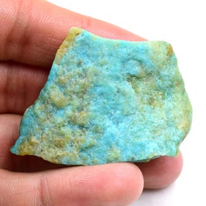 Charming Turquoise Rough 14X36X41MM  Raw Specimen Crystal Rock Gemstone Arizona American Turquoise ,Rough Turquoise Stone, Blue Turquoise...