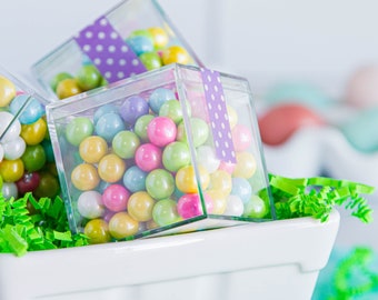 Clear Acrylic Square Cube Candy Box Boxes 2X2X2 Inches (Set of 24)