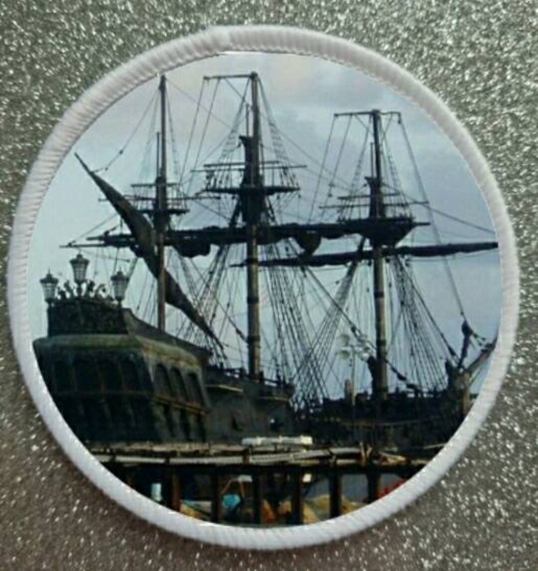 3 Inch Pirate Ship Patch Badge - Etsy