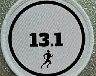 3 inch Half Marathon Runner Patch Badge