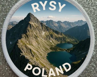 3 inch Rysy Poland Mountain Patch Badge