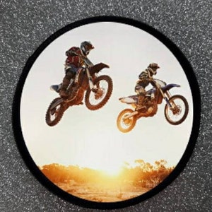 3 Inch Motocross Dirt Bike Iron Or Sew on Sublimation Patch Badge