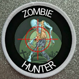 3 inch Zombie Hunter patch badge