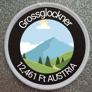3 inch Grosslockner Austria patch badge