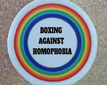 3 Zoll Boxing Against Homophobia Patch Badge