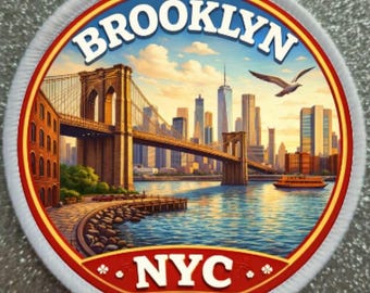 3 Inch Brooklyn New York City NYC sublimation patch badge