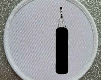 Insignia del parche de sublimación boxing punch bag de 3 ".